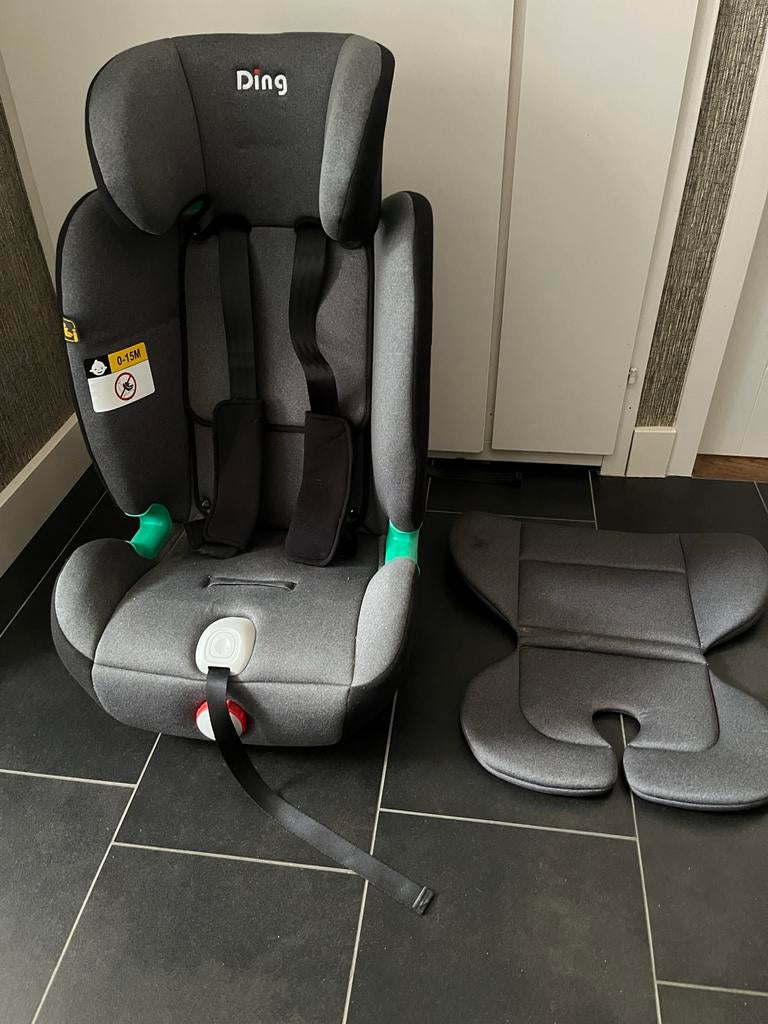 Autostoeltje Ding York (kantelbaar) 76-150cm zgan, Autogordel of Isofix, Gebruikt, Verstelbare rugleuning, 9 t/m 36 kg