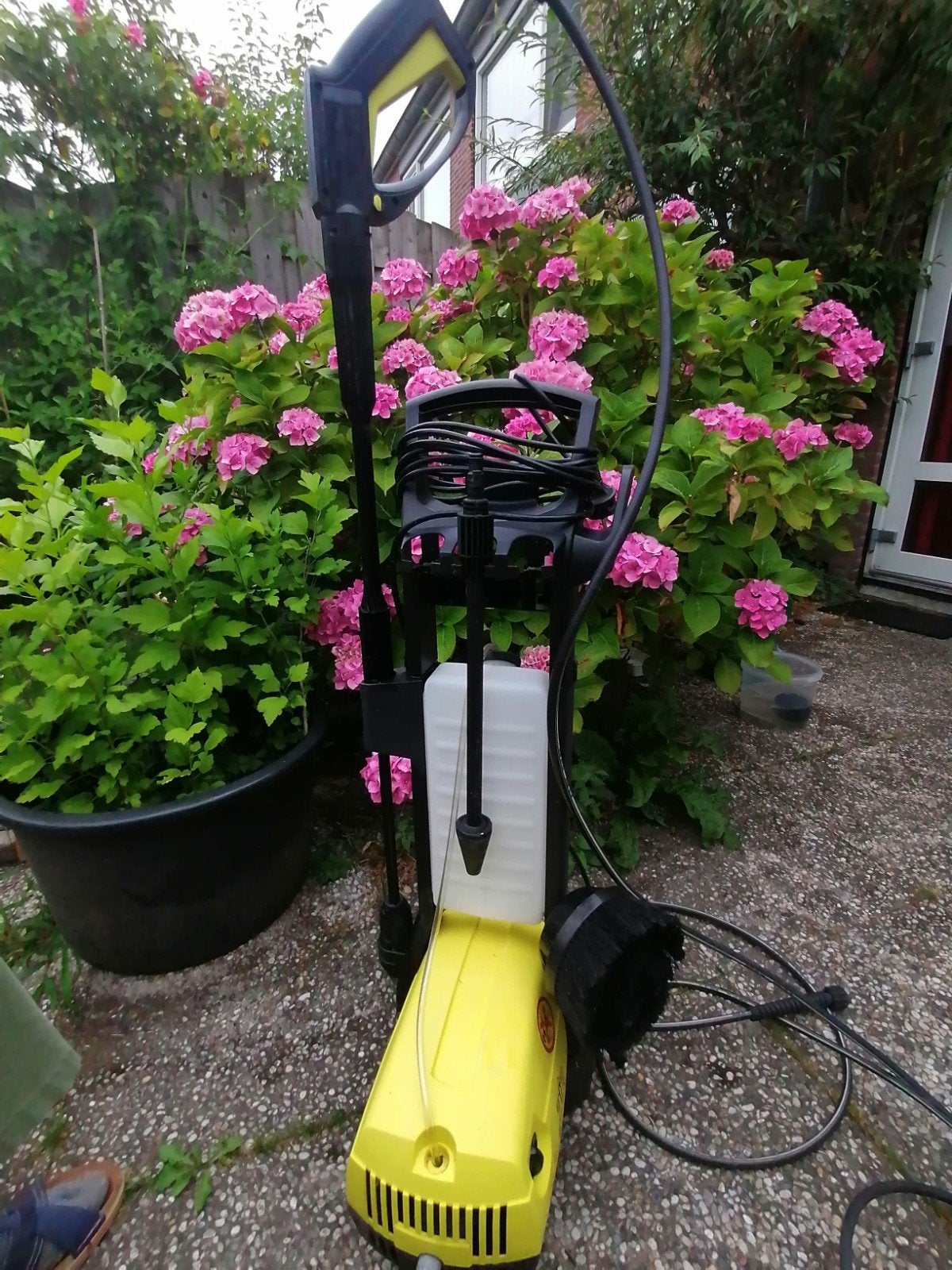 Top Craft hogedrukreiniger met accessoires moet gerepareerd., Tuin en Terras, Hogedrukreinigers, Ophalen of Verzenden, Gebruikt