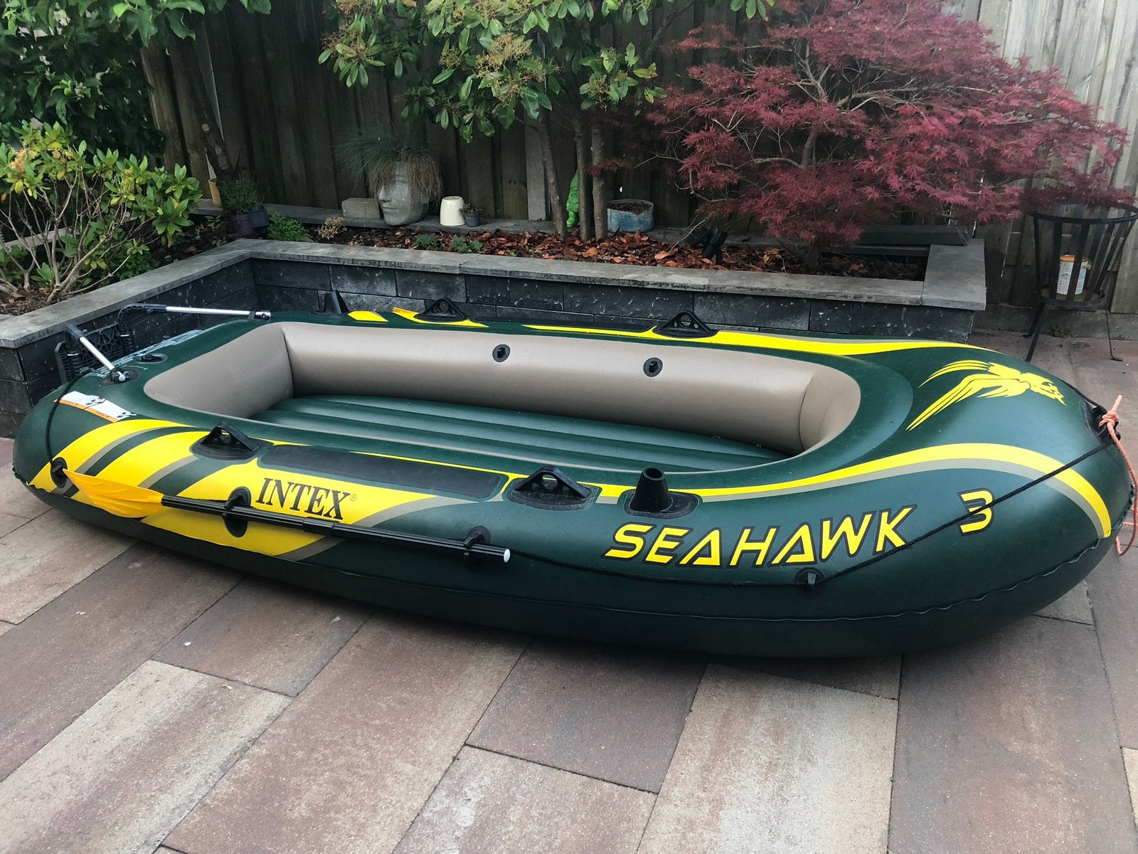 INTEX Seahawk 3 Opblaasboot - Compleet, Ophalen, Gebruikt