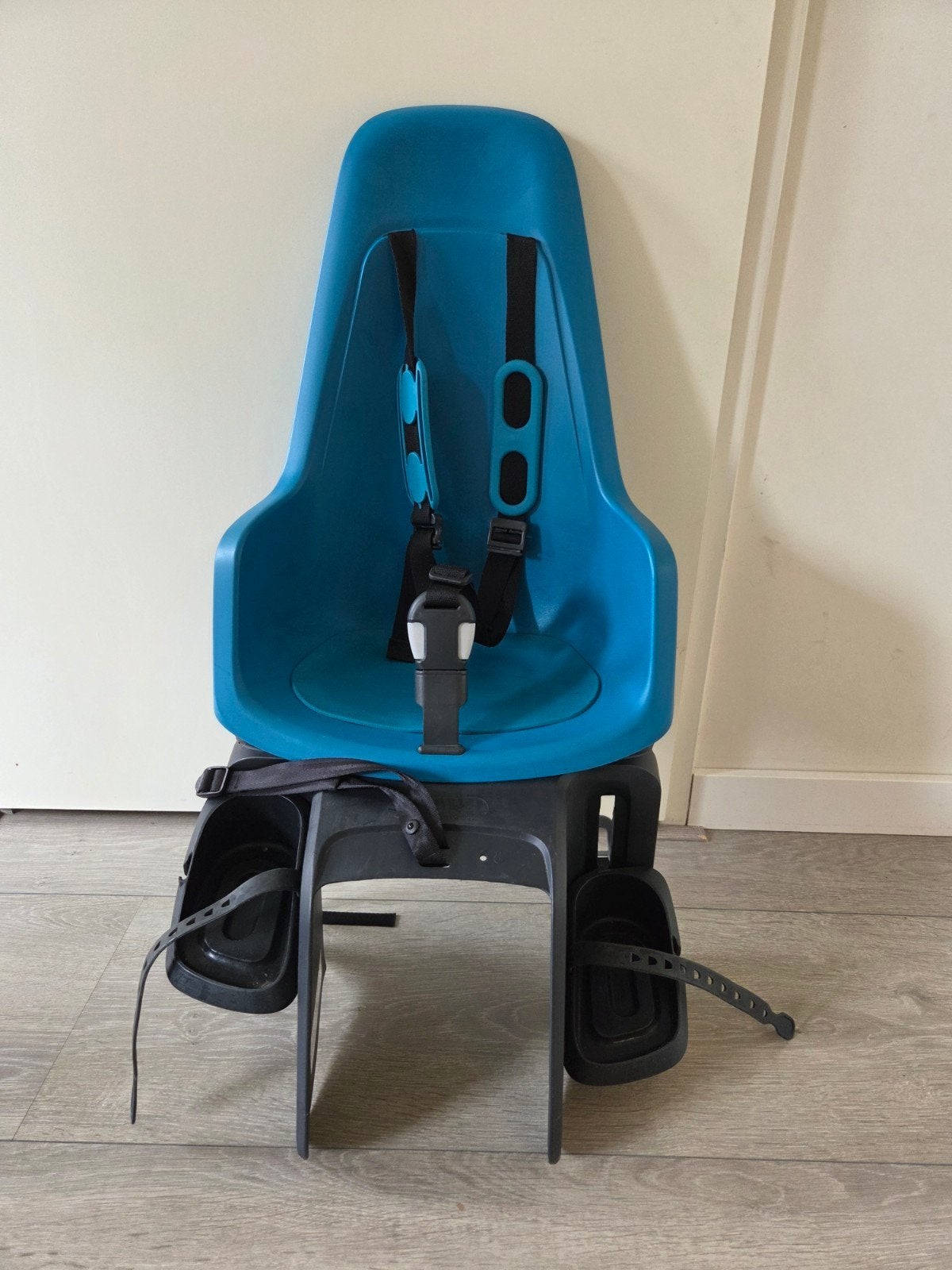Bobike Fietszitje Achter - Blauw, Achterzitje, Voetsteuntjes, Zo goed als nieuw, Bobike