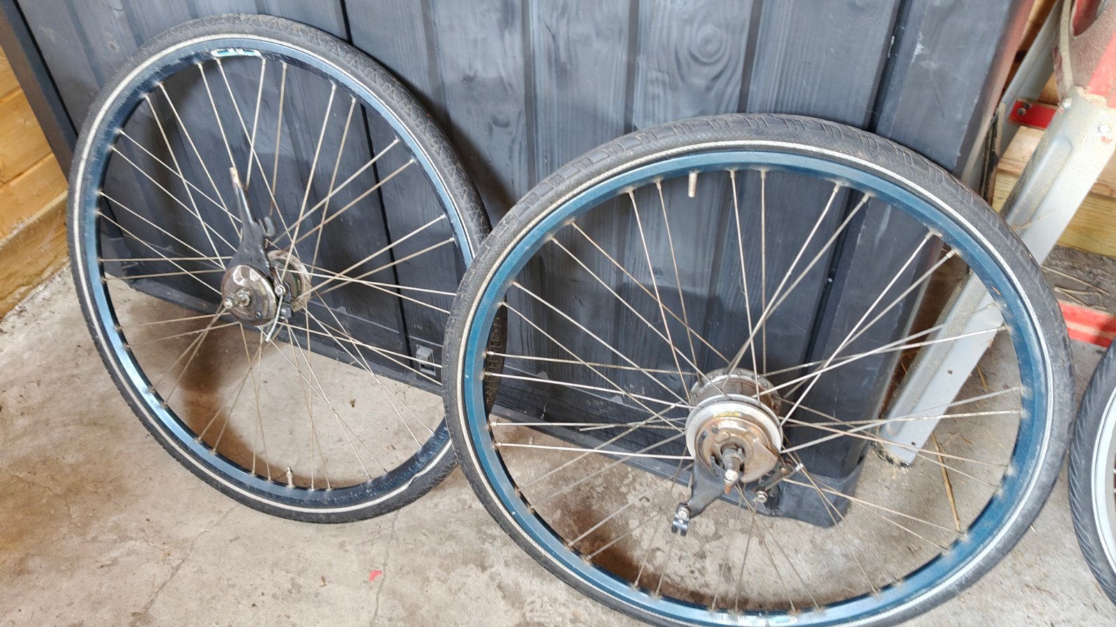 Shimano 28 inch 8 versnellingen voor-en achterwiel, Gebruikt, Stadsfiets, Aluminium, Ophalen