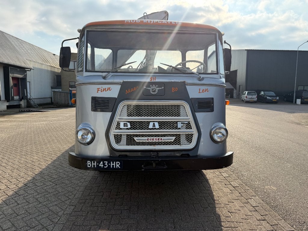 DAF G 1600  DD 360  HIAB KRAAN , 1969, Auto's, Bedrijf, DAF, Zilver of Grijs, Te koop