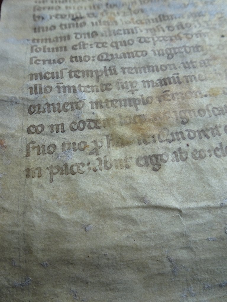 Bijbel manuscript perkament 2 Koningen 1200-1225 Italie, Antiek en Kunst, Verzenden