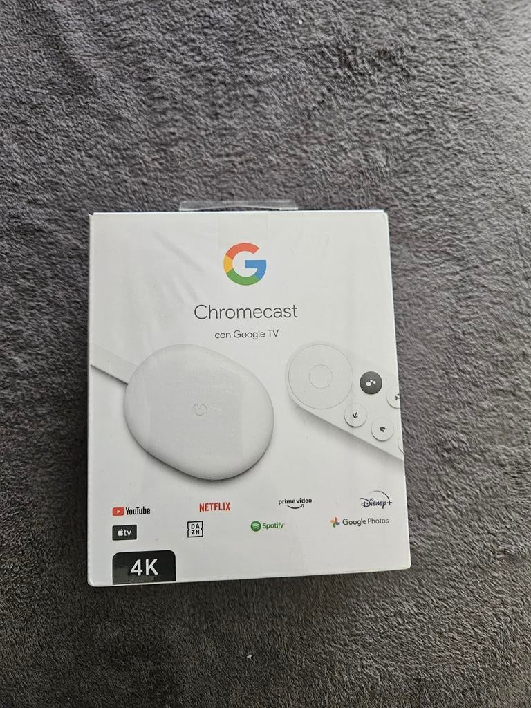 Google Chromecast met Google TV 4K - Nieuw, Audio, Tv en Foto, Mediaspelers, Ophalen of Verzenden, Nieuw, HDMI, Zonder harde schijf