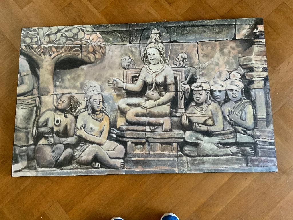 Schilderij Bali, Ophalen