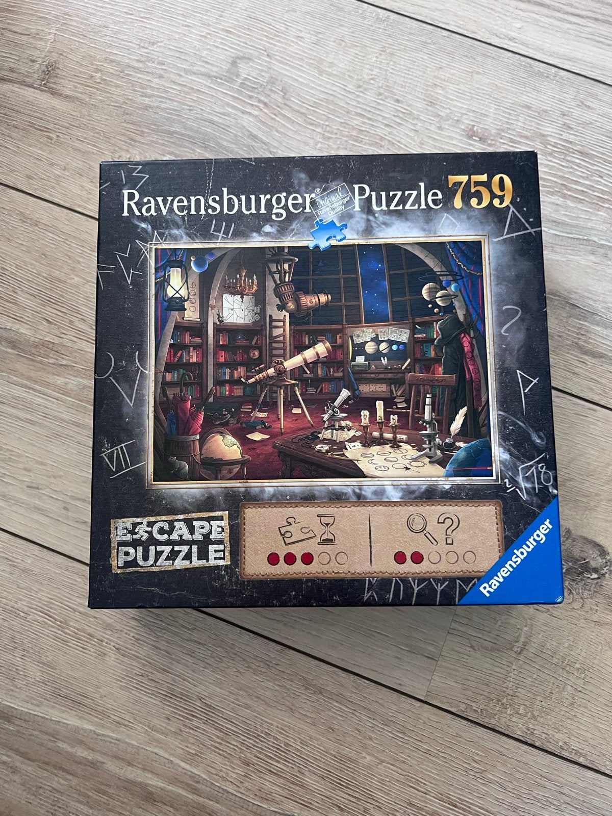 Ravensburger Escape Puzzle 759 - Sterrenkijker, Ophalen, 500 t/m 1500 stukjes, Zo goed als nieuw, Legpuzzel