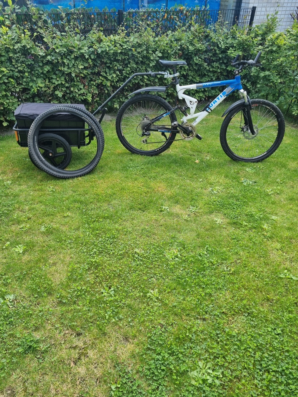 mountainbike met fiets kar, Ophalen of Verzenden, Gebruikt, Aluminium, 24 inch of meer