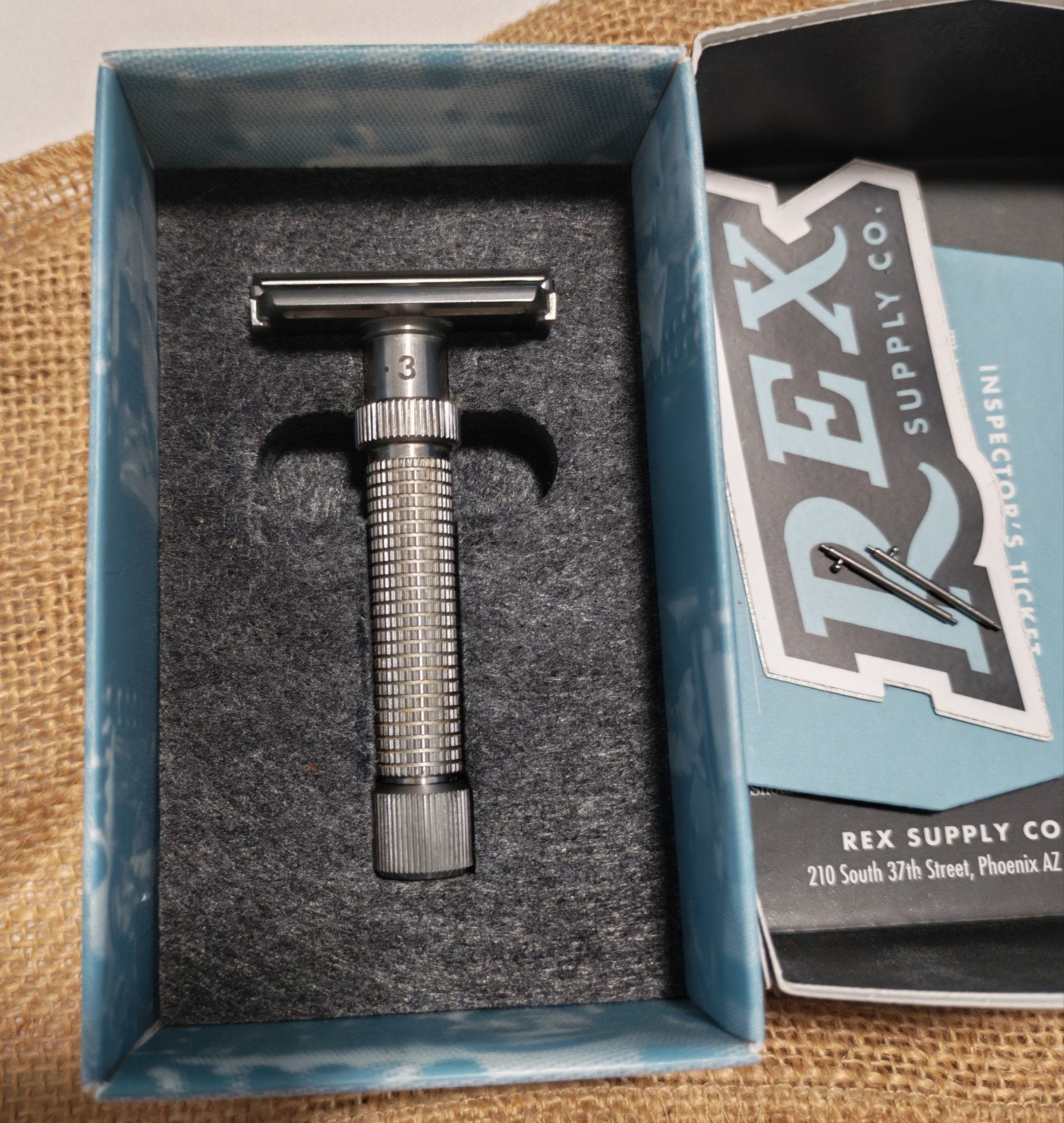 REX Ambassador R1 Stainless Steel Adjustable Safety Razor, Ophalen, Zo goed als nieuw, Overige typen