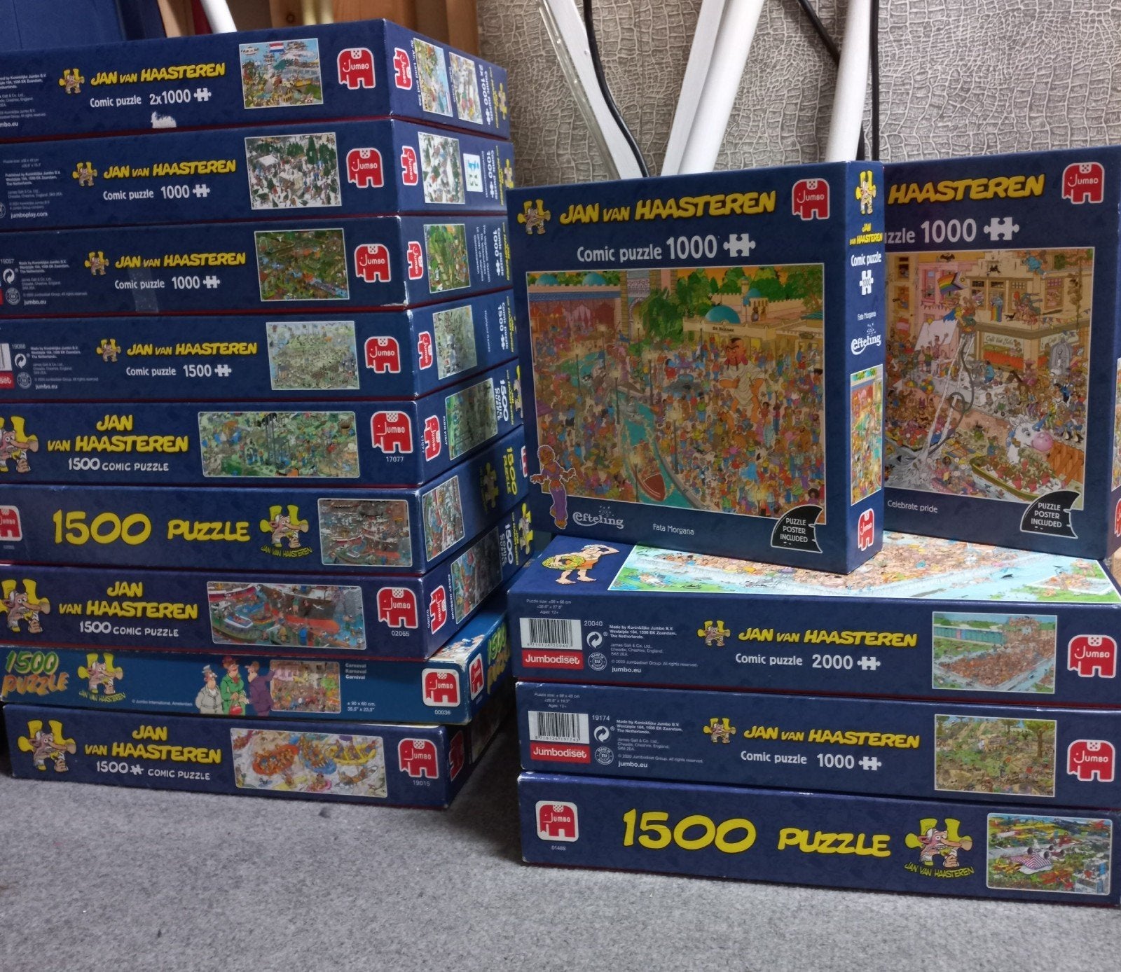 JvH puzzels te koop vanaf € 9.00, of evt ruilen, Ophalen, 500 t/m 1500 stukjes, Zo goed als nieuw, Legpuzzel