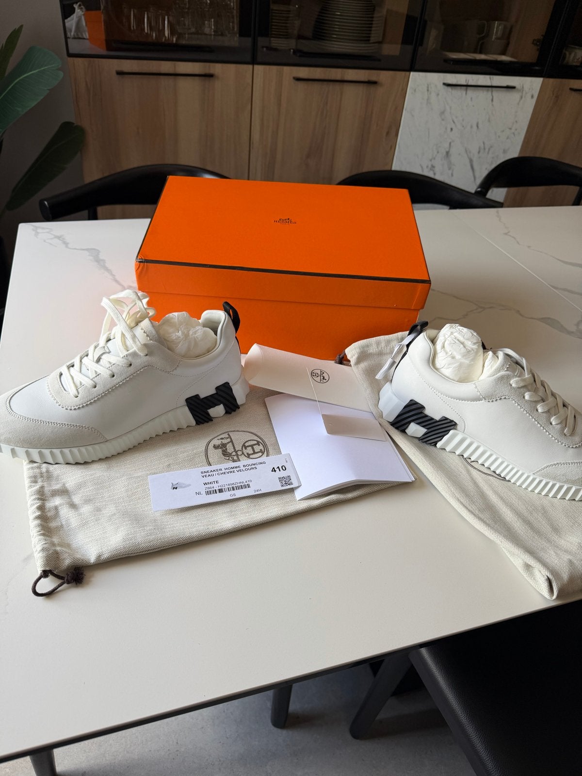 Hermes Bouncing Sneakers Maat 41, Kleding | Heren, Schoenen, Ophalen of Verzenden, Nieuw, Wit, Sneakers of Gympen