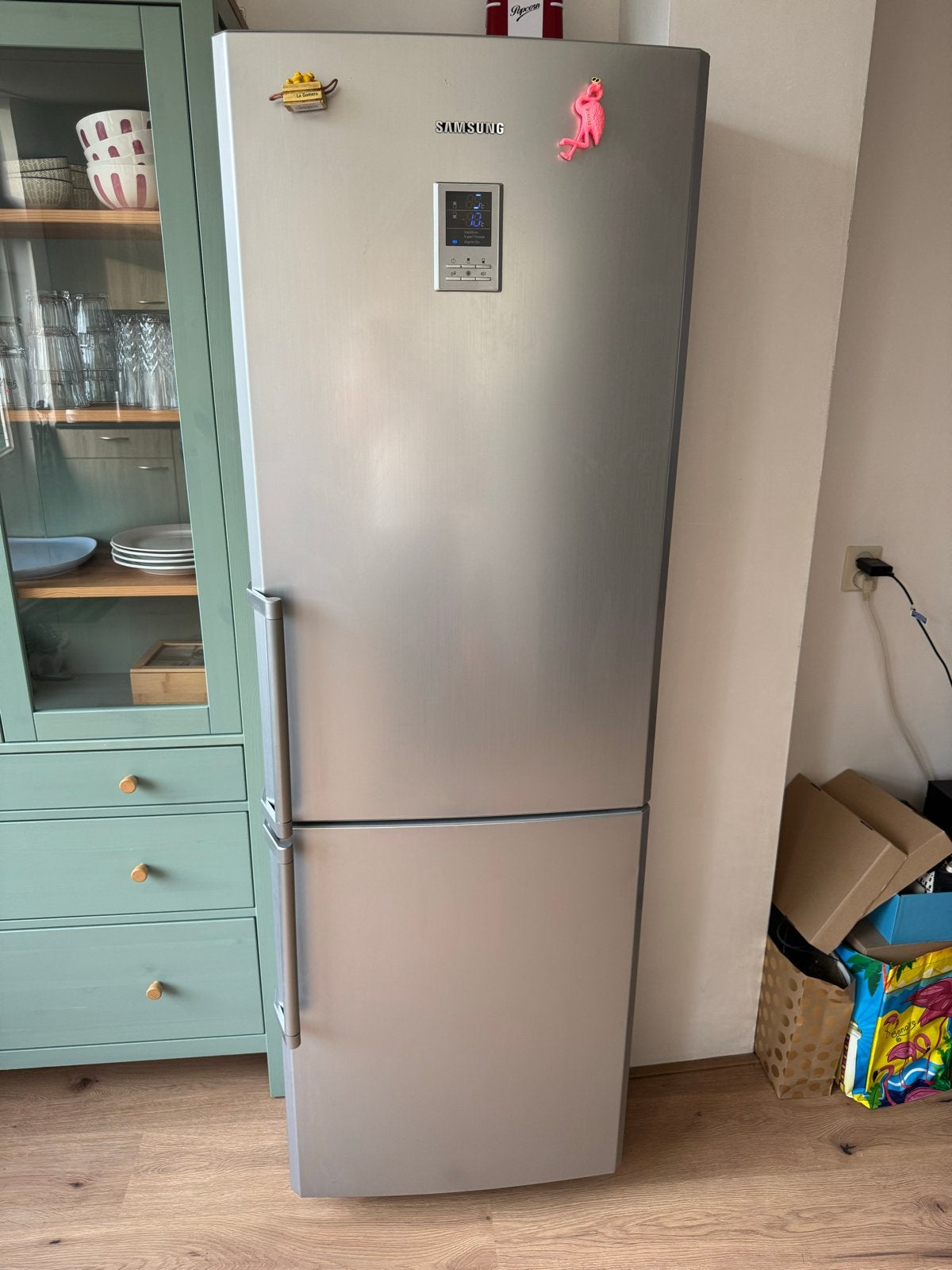 Samsung Koel-vriescombinatie - Zilver - Goede staat, Witgoed en Apparatuur, Ophalen, 200 liter of meer, 60 cm of meer, Met aparte vriezer