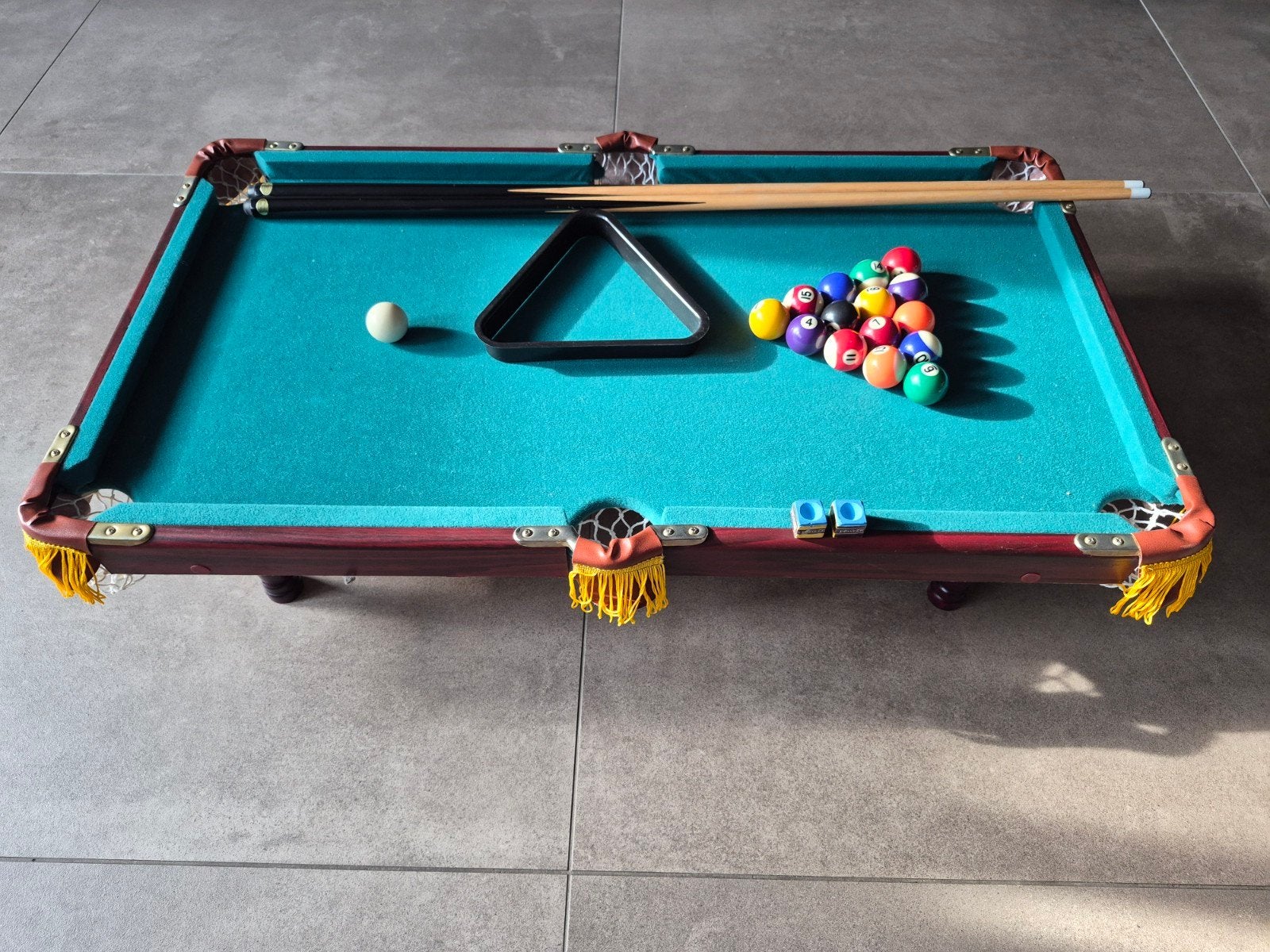 Deluxe Pooltafel met Accessoires *Koopje!, Ophalen of Verzenden, Nieuw, Pooltafel