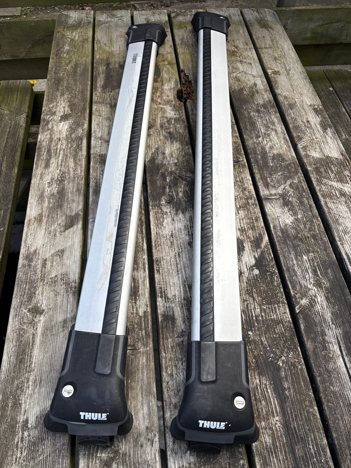 Thule dakdragers — complete set — Volvo V70 (2007-2016), Ophalen, Gebruikt