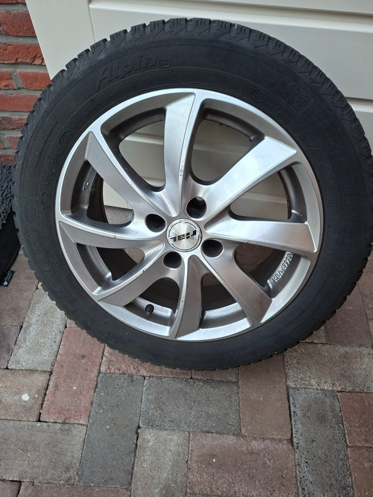 winterbanden op aluminium velgen, Gebruikt, 16 inch, Banden en Velgen, 195 mm