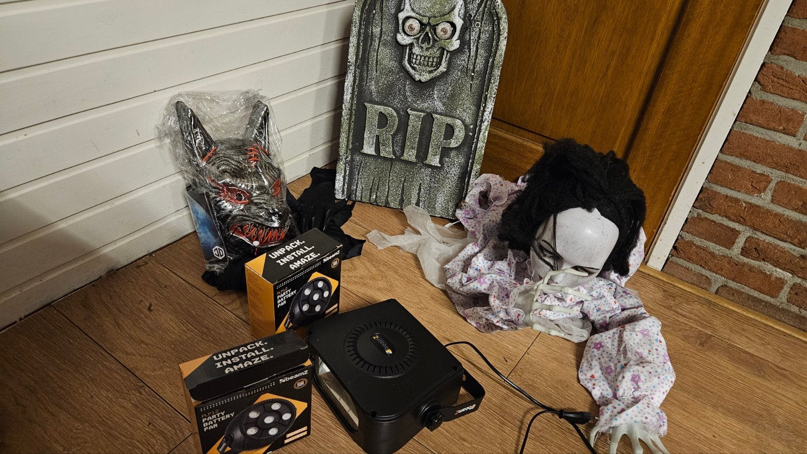 Groot Halloween Spooktocht Pakket: Decoratie & Kostuums, Ophalen, Zo goed als nieuw, Versiering, Halloween of Griezel