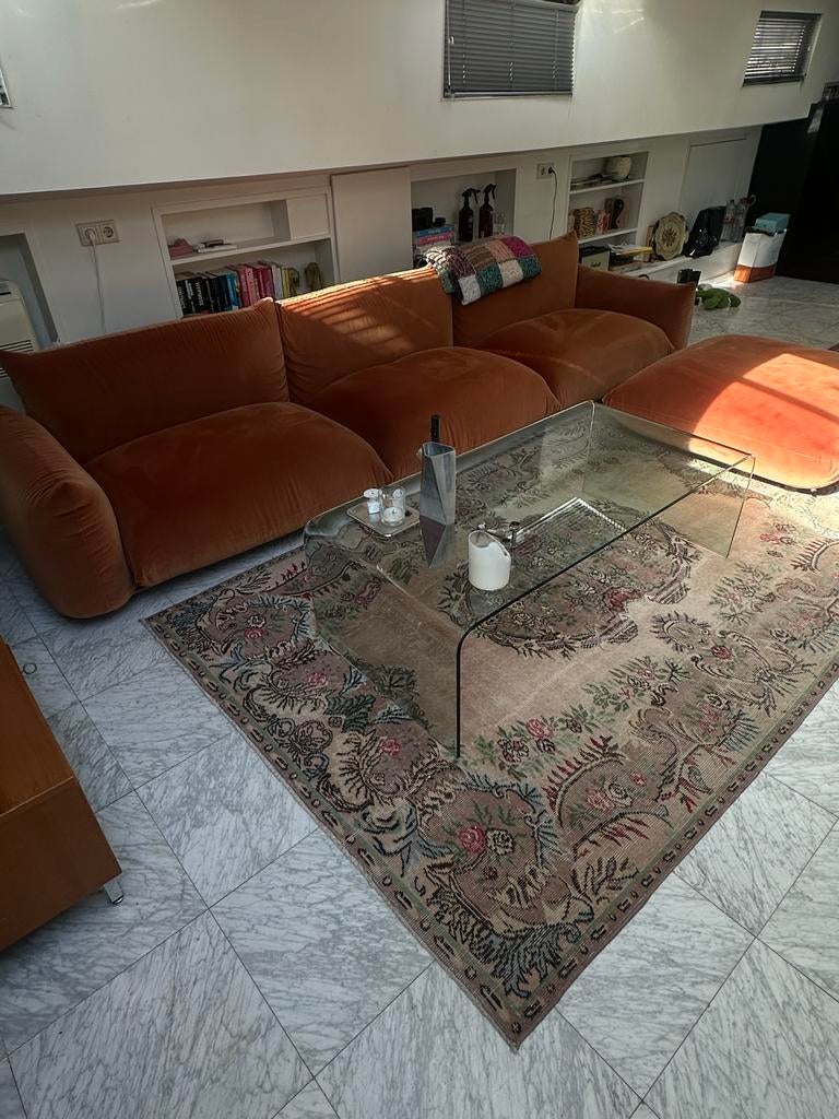 Rozenkelim wol vloerkleed, Huis en Inrichting, Stoffering | Tapijten en Kleden, Ophalen, Gebruikt, 150 tot 200 cm, 200 cm of meer