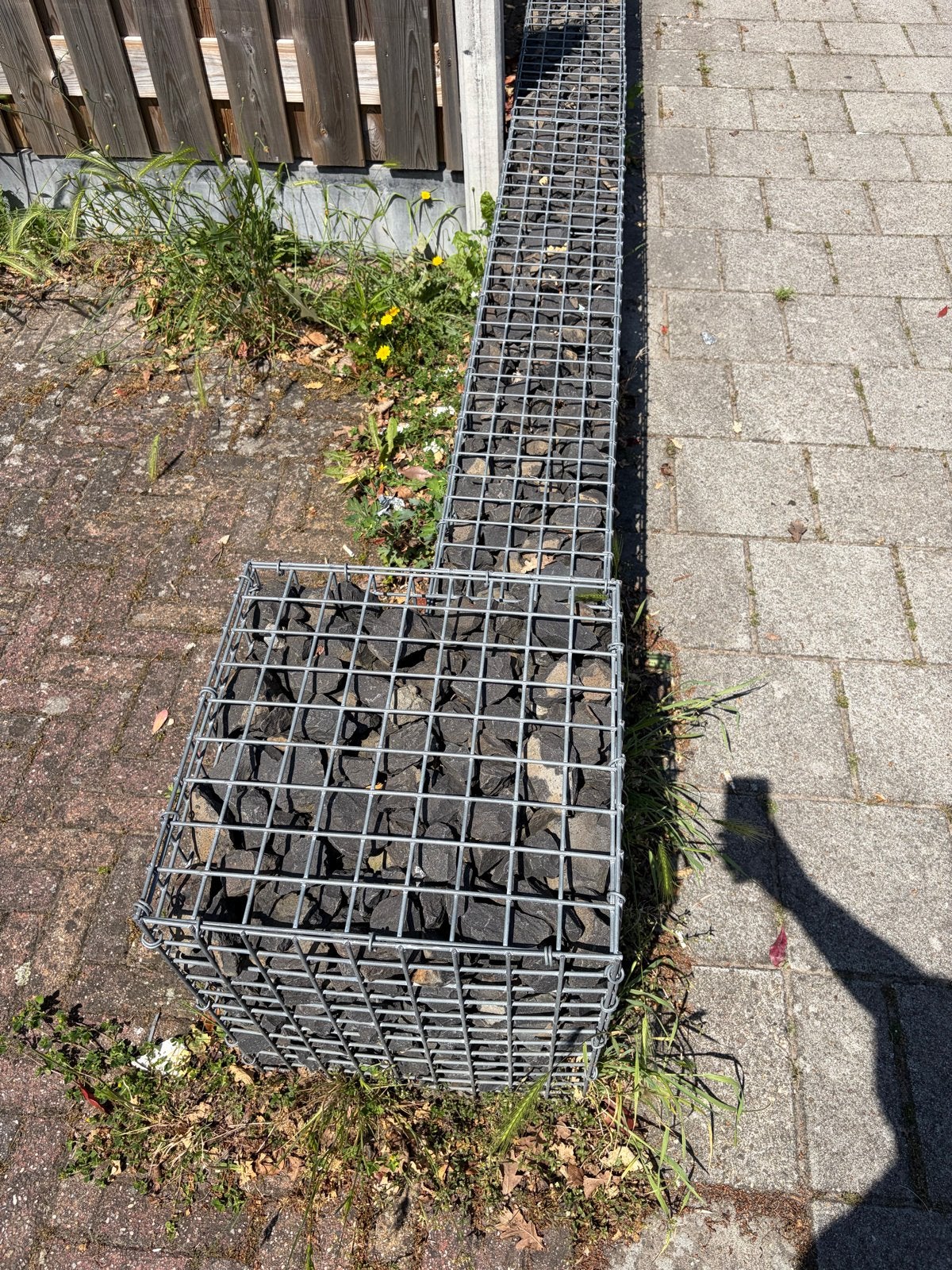 Gabionen voor voortuin - ijzeren korven met steen, Overige materialen, Gebruikt, Overige typen, Ophalen of Verzenden