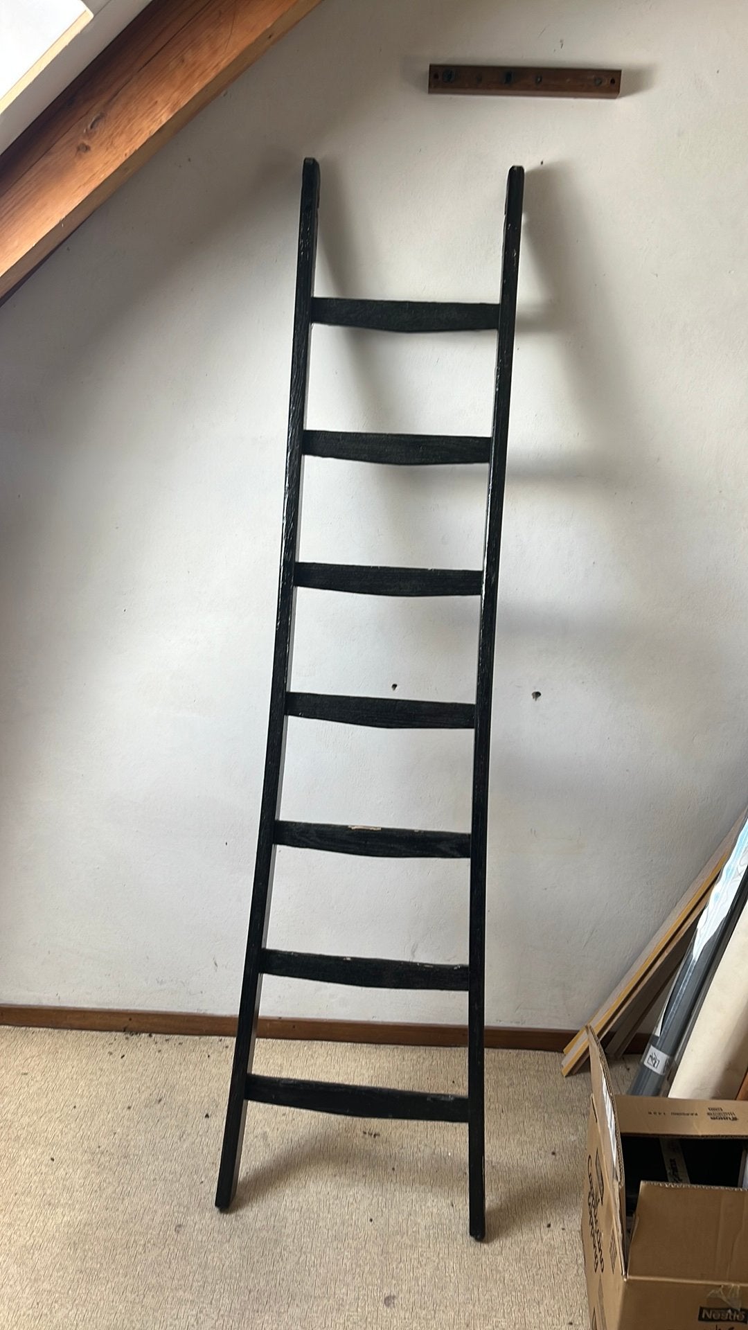Oude ladder. Ter decoratie of voor handdoeken., Ophalen of Verzenden, Zo goed als nieuw, Minder dan 2 meter