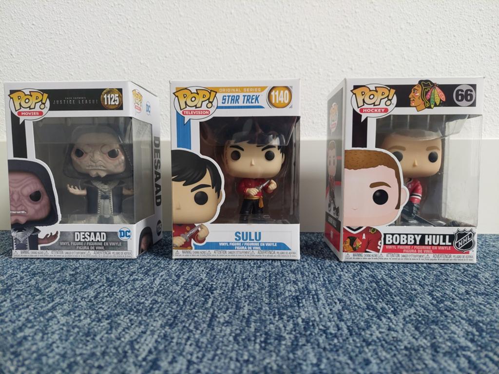 Funko poppen: Desaad, Sulu en Bobby Hull - NIEUW!, Ophalen of Verzenden, Nieuw