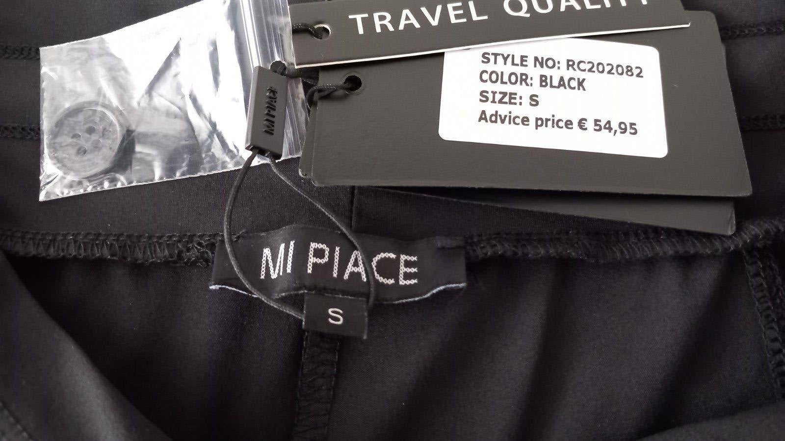 ZWARTE TRAVELSTOF *MI PIACE* CAPRI BROEK., MI PIACE., Zwart, Nieuw, Ophalen of Verzenden