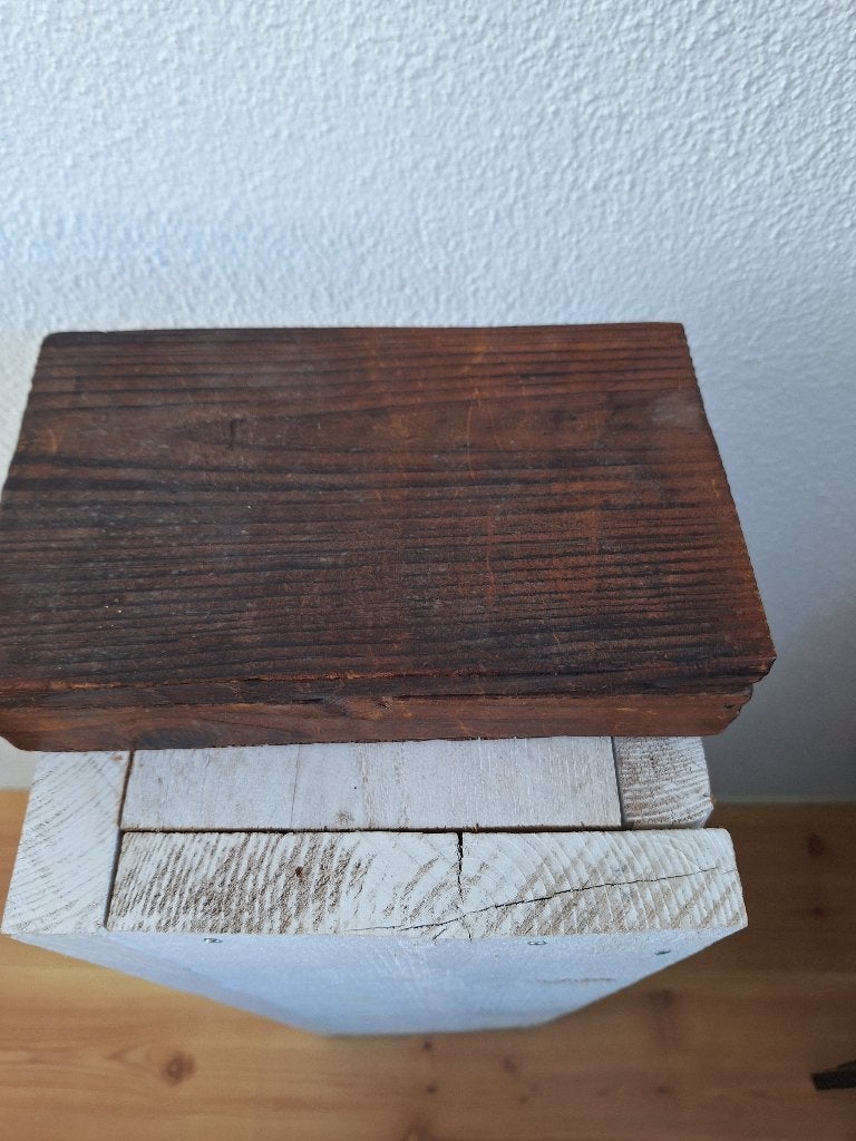 Oud houten kistje - 24 x 14 x 5 cm, Ophalen