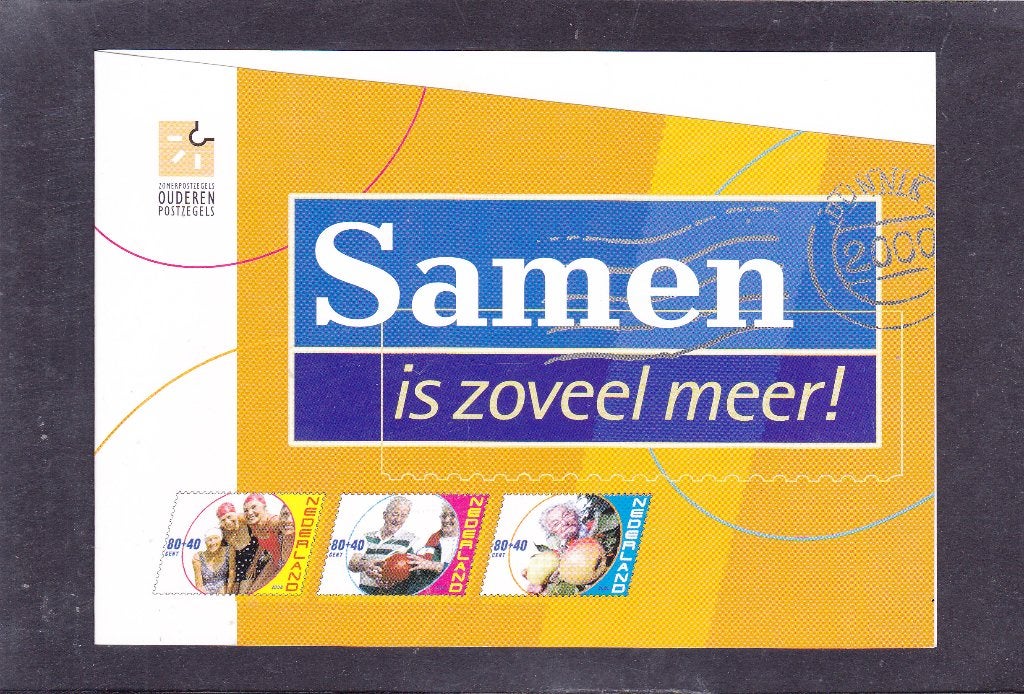 Bedankkaaart Zomerzegels 2000 Fonds Ouderenhulp (577), Postzegels en Munten, Verzenden