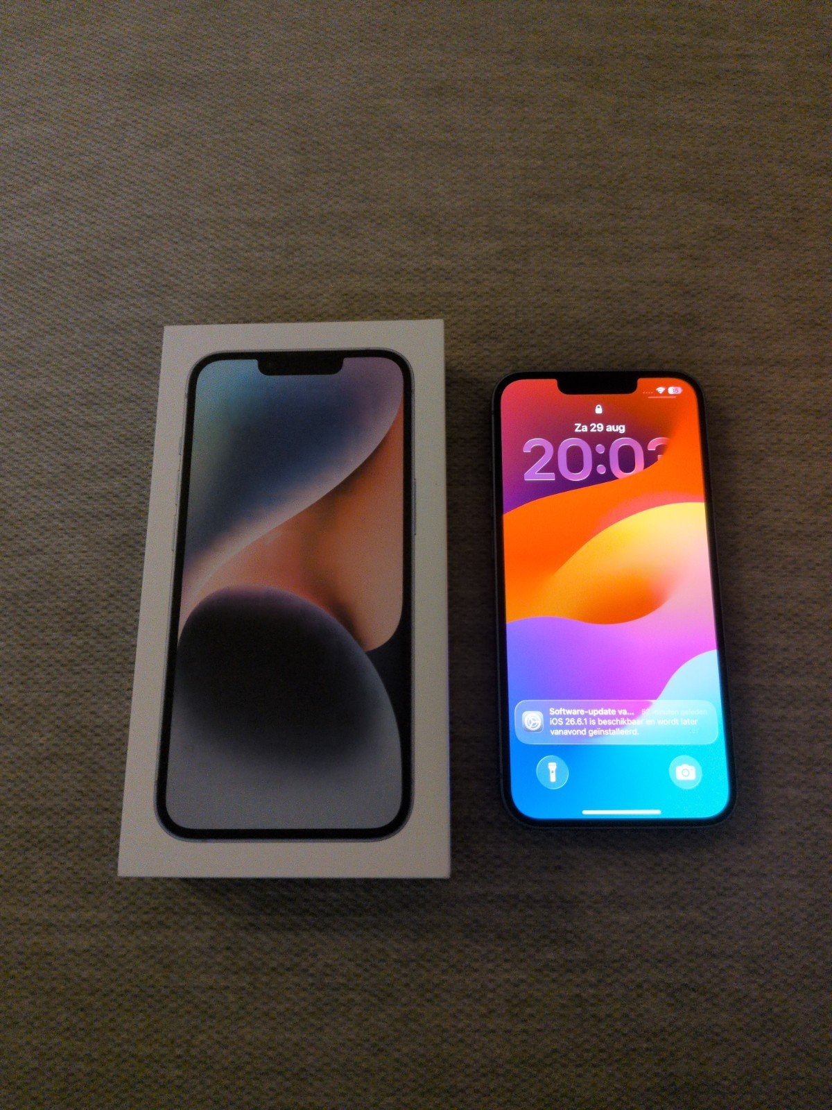iPhone 14 128GB - Zo goed als nieuw, 85% batterij, 128 GB, Blauw, Ophalen of Verzenden, Zo goed als nieuw