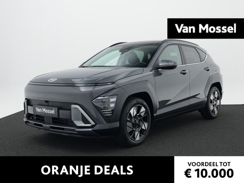 Hyundai Kona 1.6 GDI HEV Premium Sky | Stoel/Stuurverwarming, Auto's, 137 pk, Euro 6, Met garantie (alle), Leder