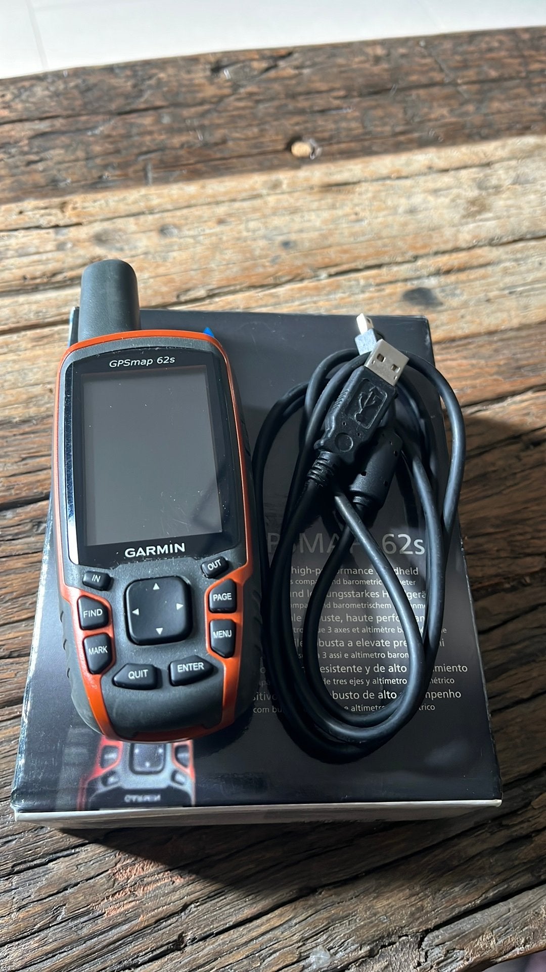 Garmin GPSMAP 62s Handheld GPS met 3-assig kompas, Verzenden, Gebruikt, Navigatie of Gps