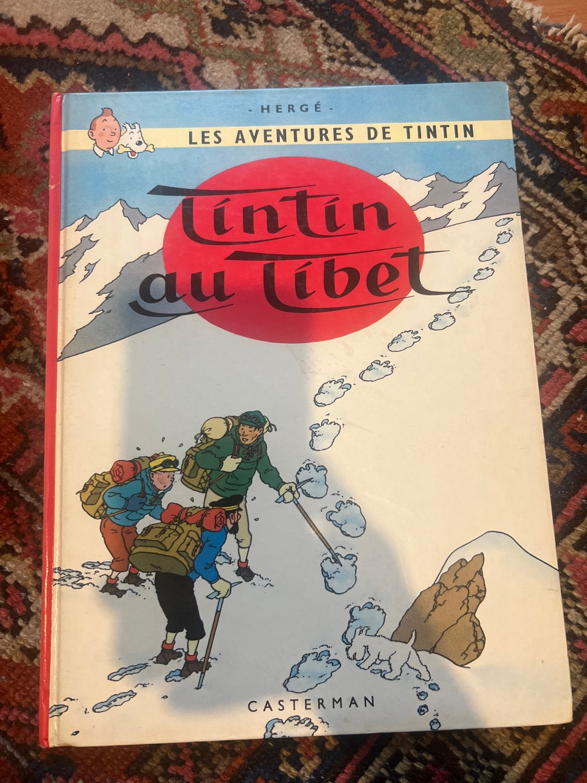 Kuifje in Tibet - Franse editie, Boeken, Eén stripboek, Ophalen of Verzenden, Gelezen