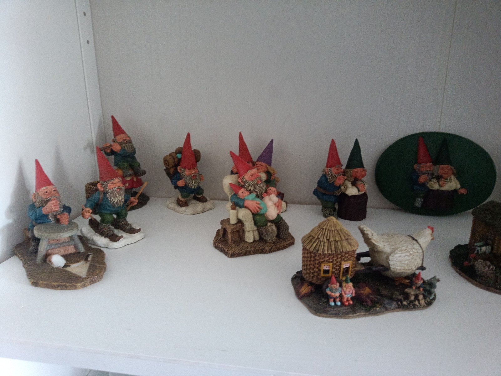 Rien Poortvliet beeldjes kabouter, ca. 10 cm hoog, onbeschad, Ophalen of Verzenden, Zo goed als nieuw