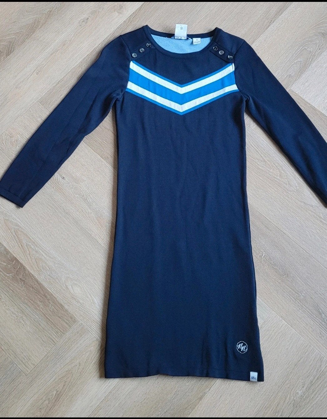 Nik en nik jurk donkerblauw maat 164, Ophalen of Verzenden, Zo goed als nieuw, Meisje, Jurk of Rok
