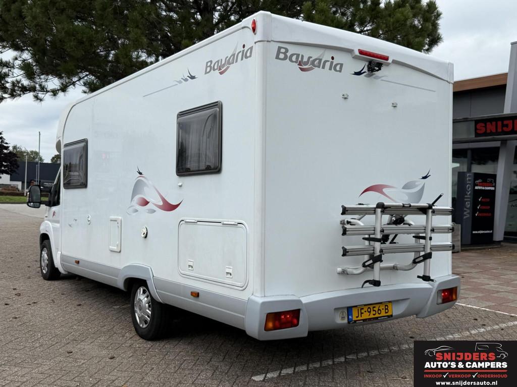 BAVARIA met lage enkele bedden in keurige staat, Caravans en Kamperen, Campers, 7 tot 8 meter, Bedrijf, Half-integraal, Fiat