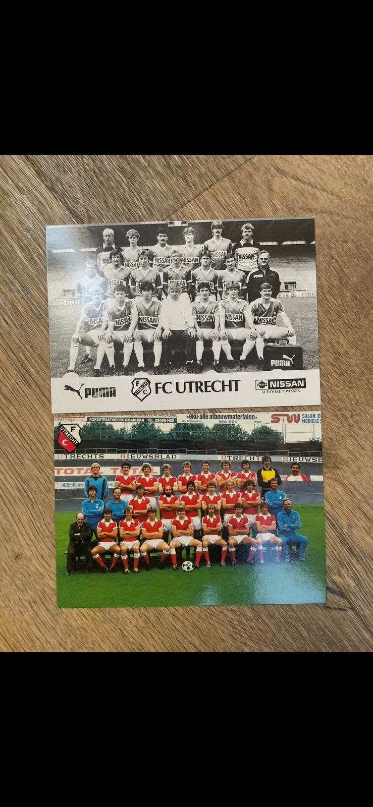 Twee mooie oude FV Utrecht ansichtkaarten, Ophalen of Verzenden, Zo goed als nieuw, F.C. Utrecht, Spelerskaart