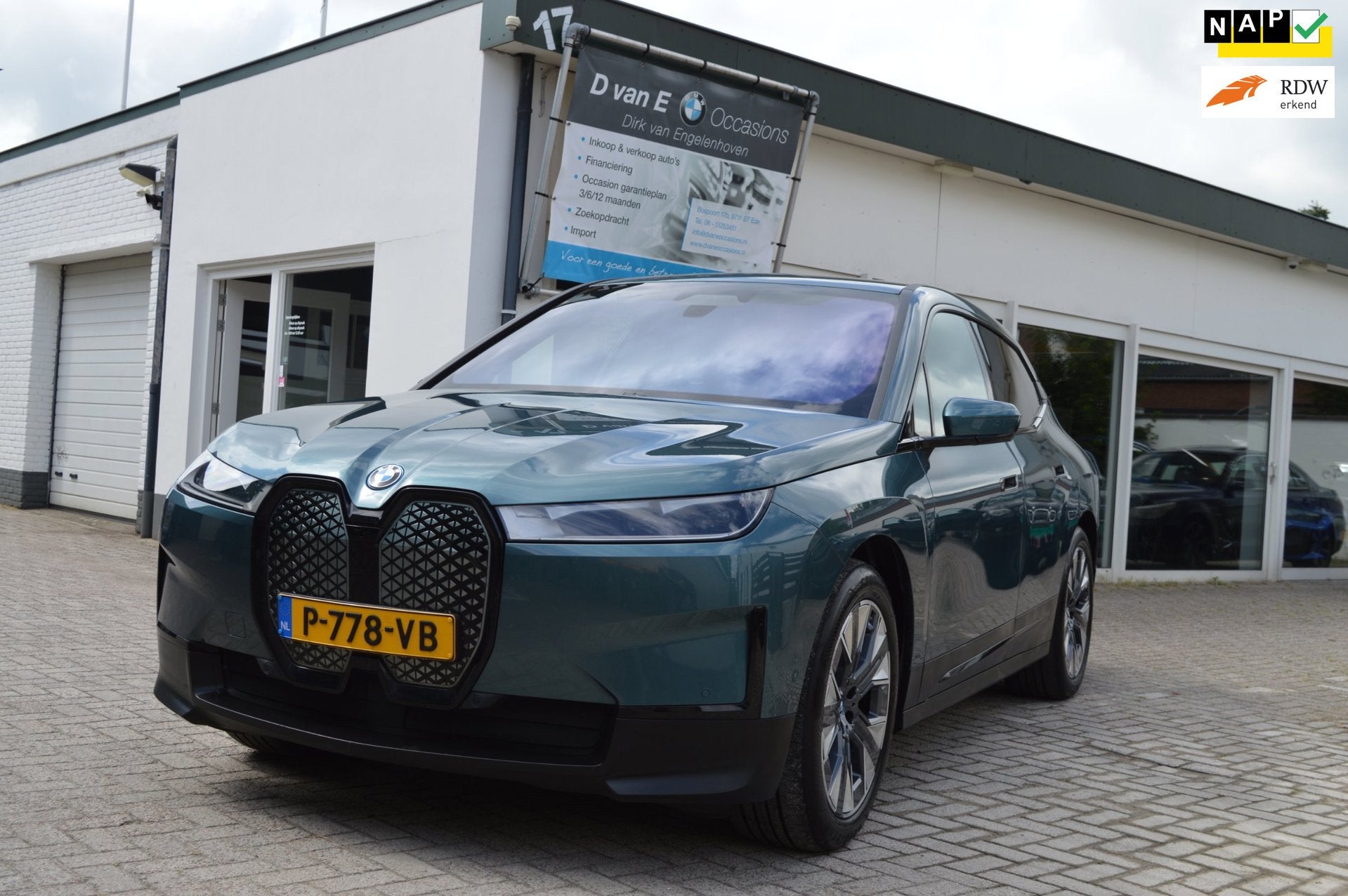 BMW IX XDrive40 High Executive/1 Eig/Trekhaak/harman kardon/, Auto's, BMW, Bedrijf, Te koop, iX, 360° camera, 4x4, ABS, Achteruitrijcamera