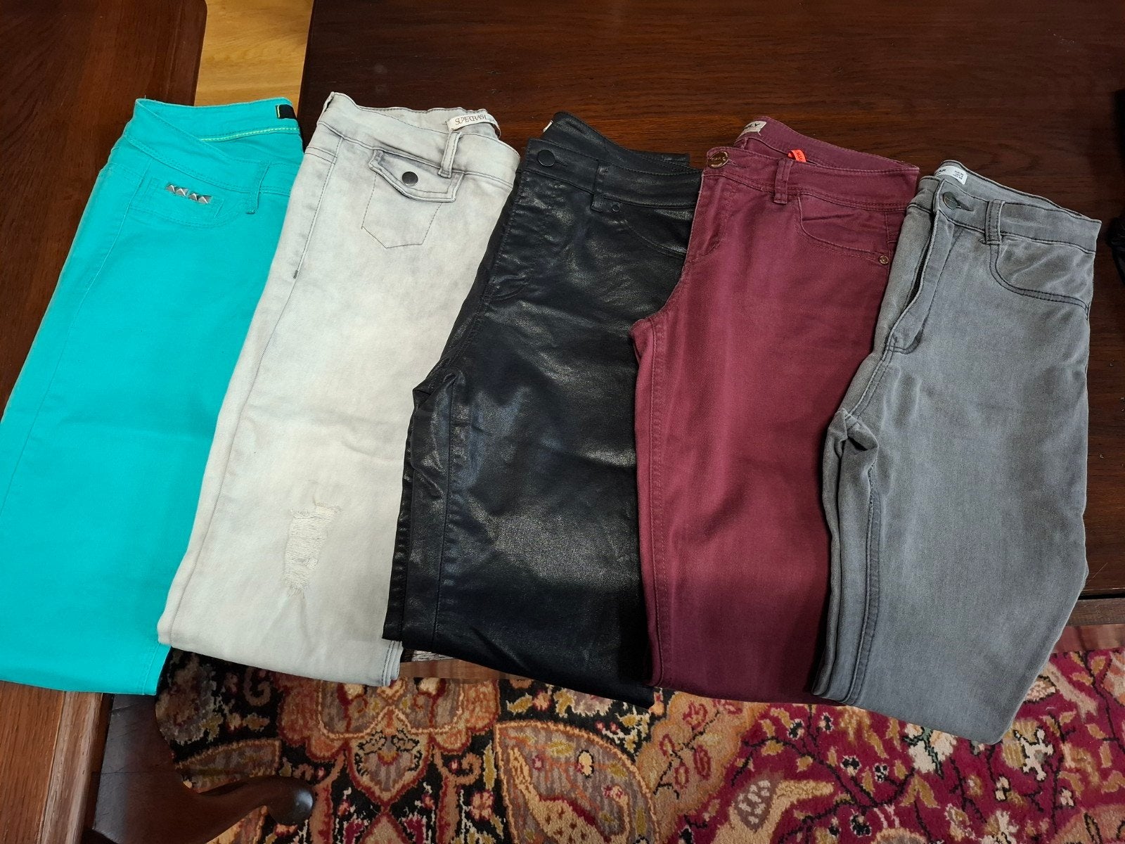 Een lot van 9 dames broeken in verschillende stijlen. Wauw,, Kleding | Dames, Ophalen, Gedragen, Maat 36 (S)