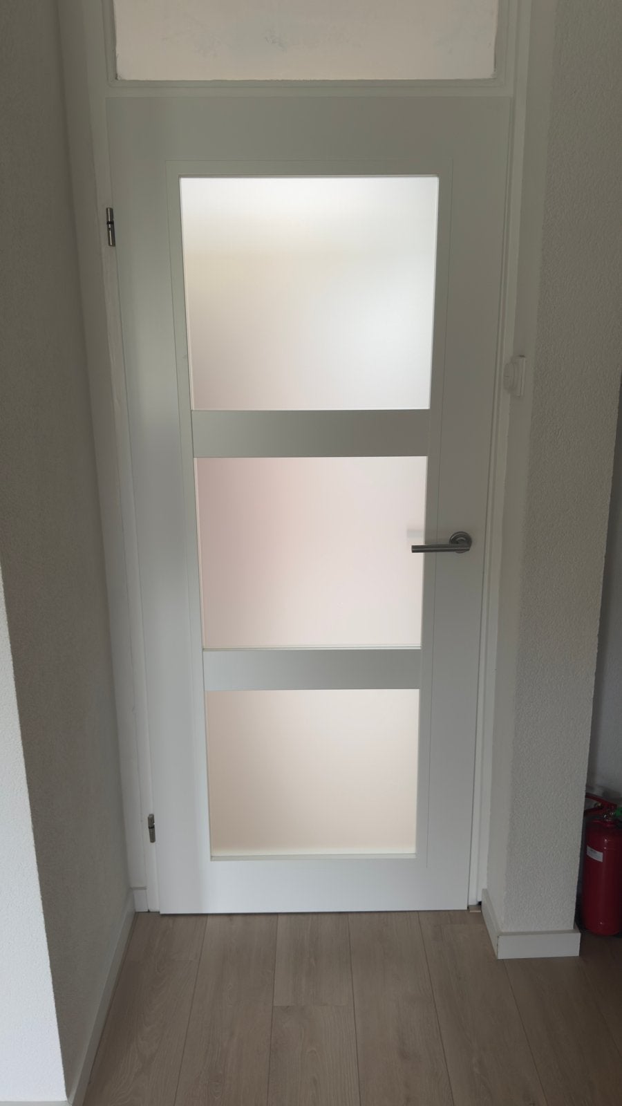 Nieuwe opdek Svedex witte opdek binnendeur met satijn glas, Ophalen, 80 tot 100 cm, Binnendeur, Nieuw