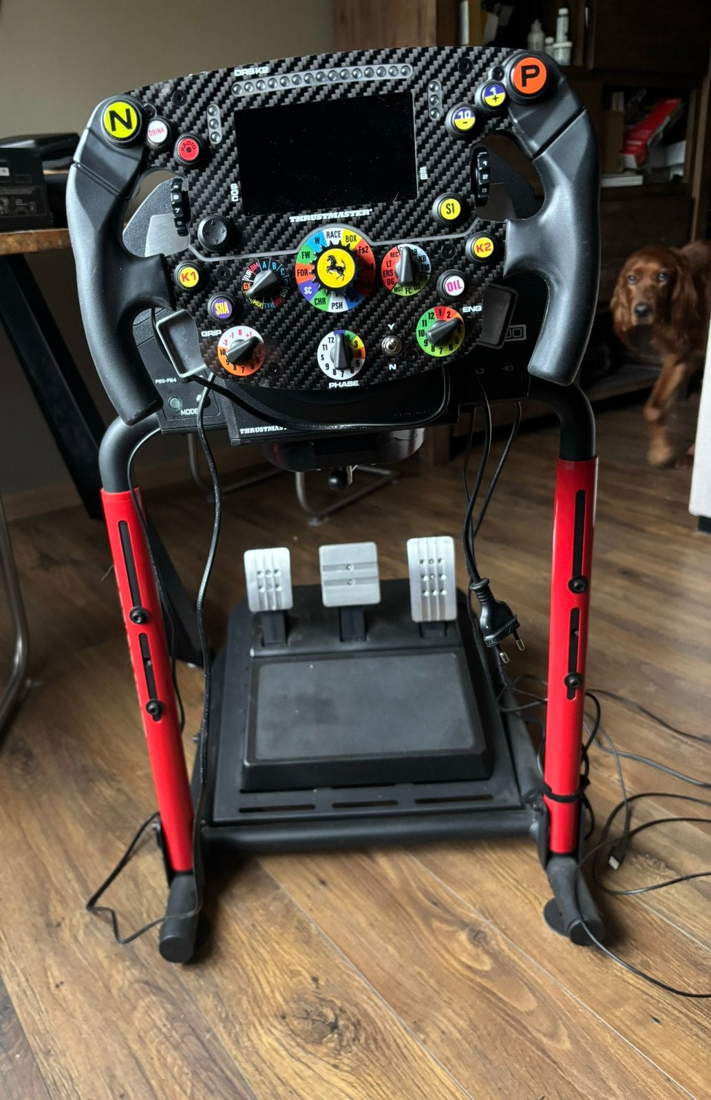 Thrustmaster T300 + Formula 1 SF1000 + Wheelstand, Ophalen, Zo goed als nieuw