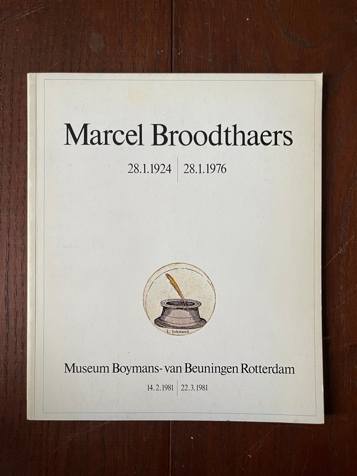 Marcel Broodthaers Boijmans van Beuningen 1981, Ophalen of Verzenden, Zo goed als nieuw