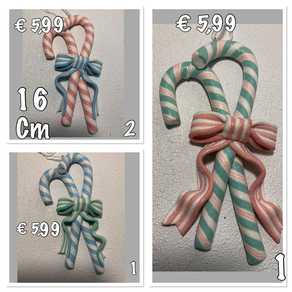 Pastel  kleurige zuurstok hangers, Diversen, Kerst, Ophalen of Verzenden, Nieuw