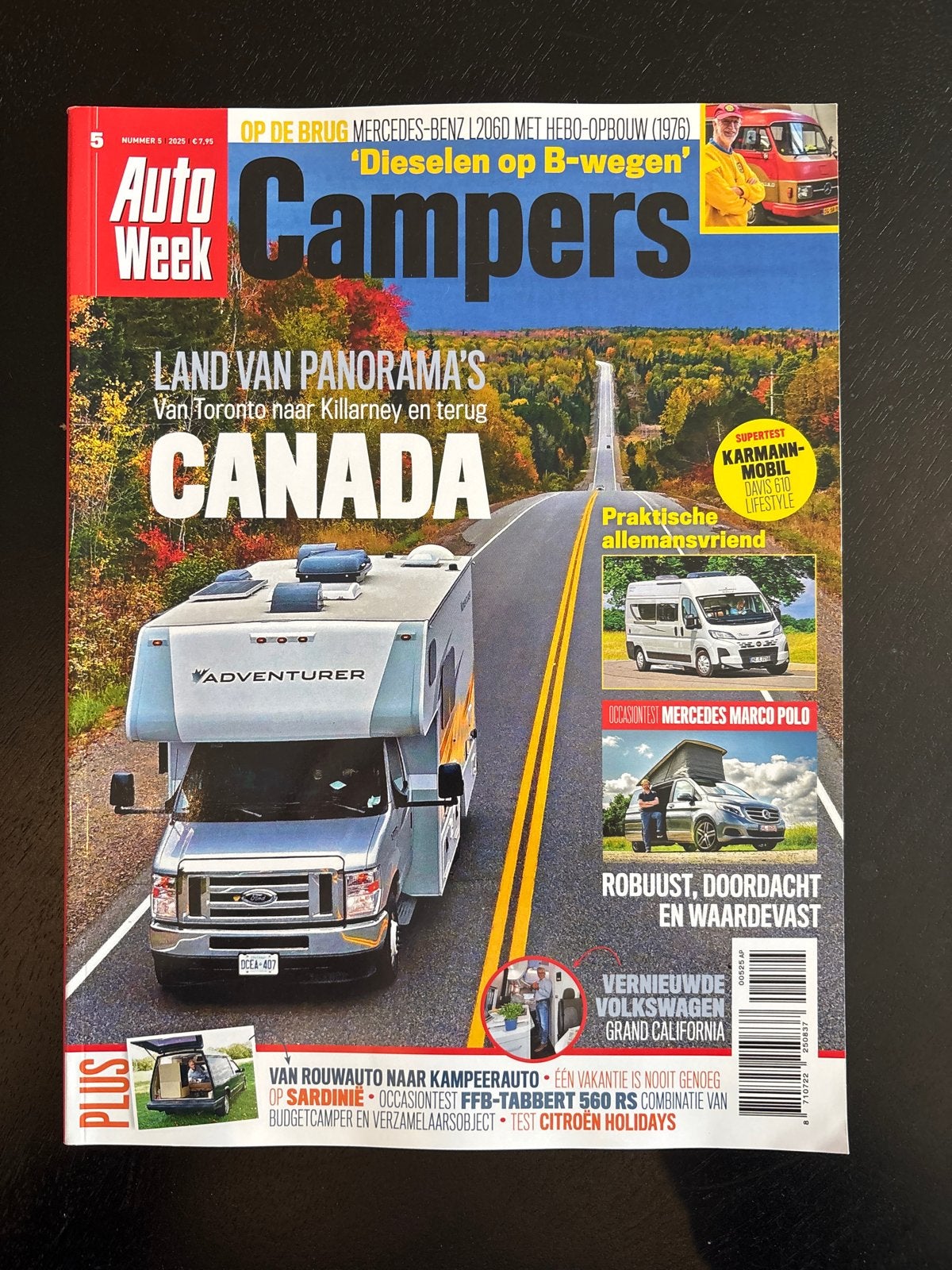 AutoWeek Campers - Canada, Mercedes, Volkswagen, Ophalen of Verzenden, Nieuw, Overige typen