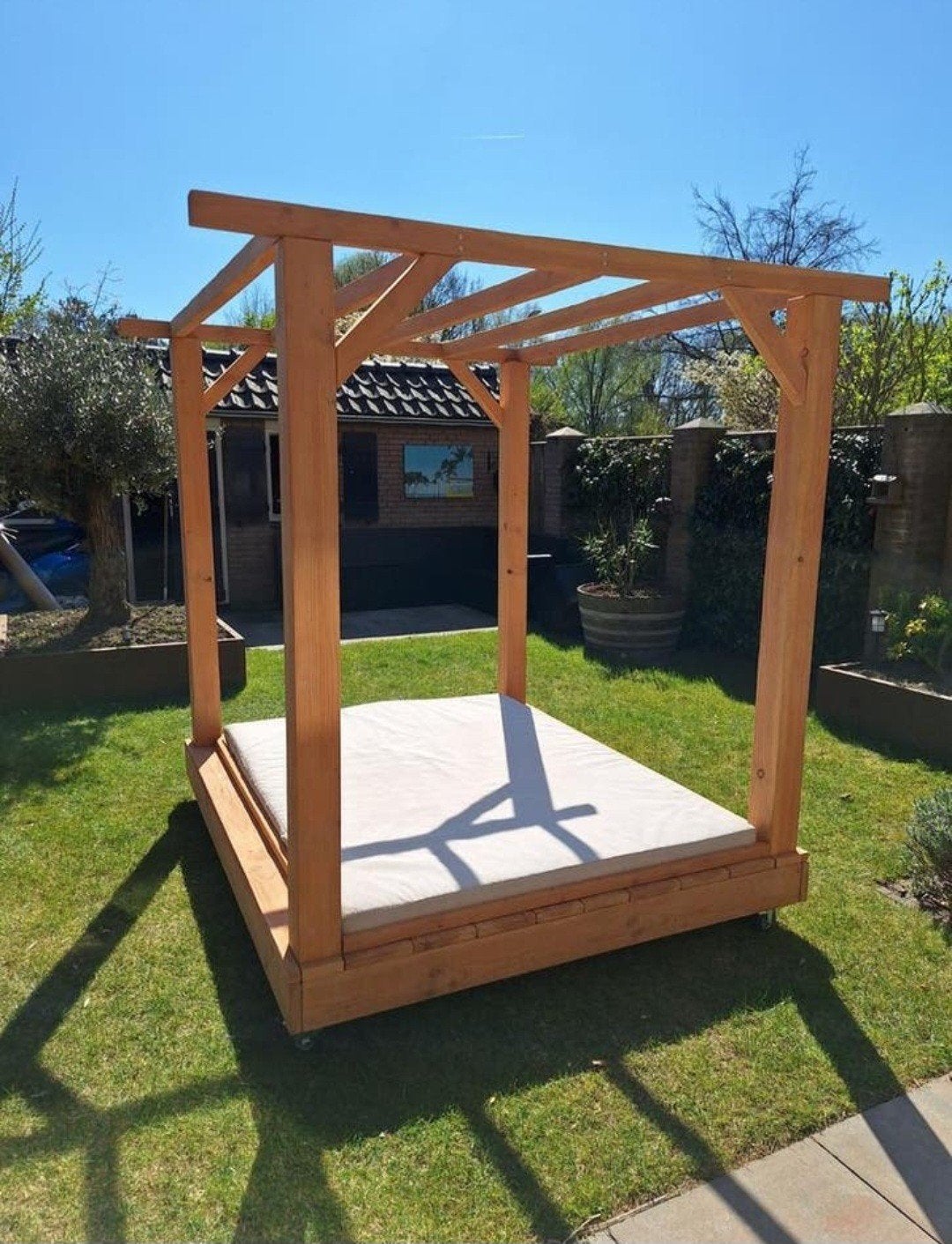 Douglas/steigerhout tuin lounge bed strand bed cabana, Ophalen of Verzenden, Nieuw