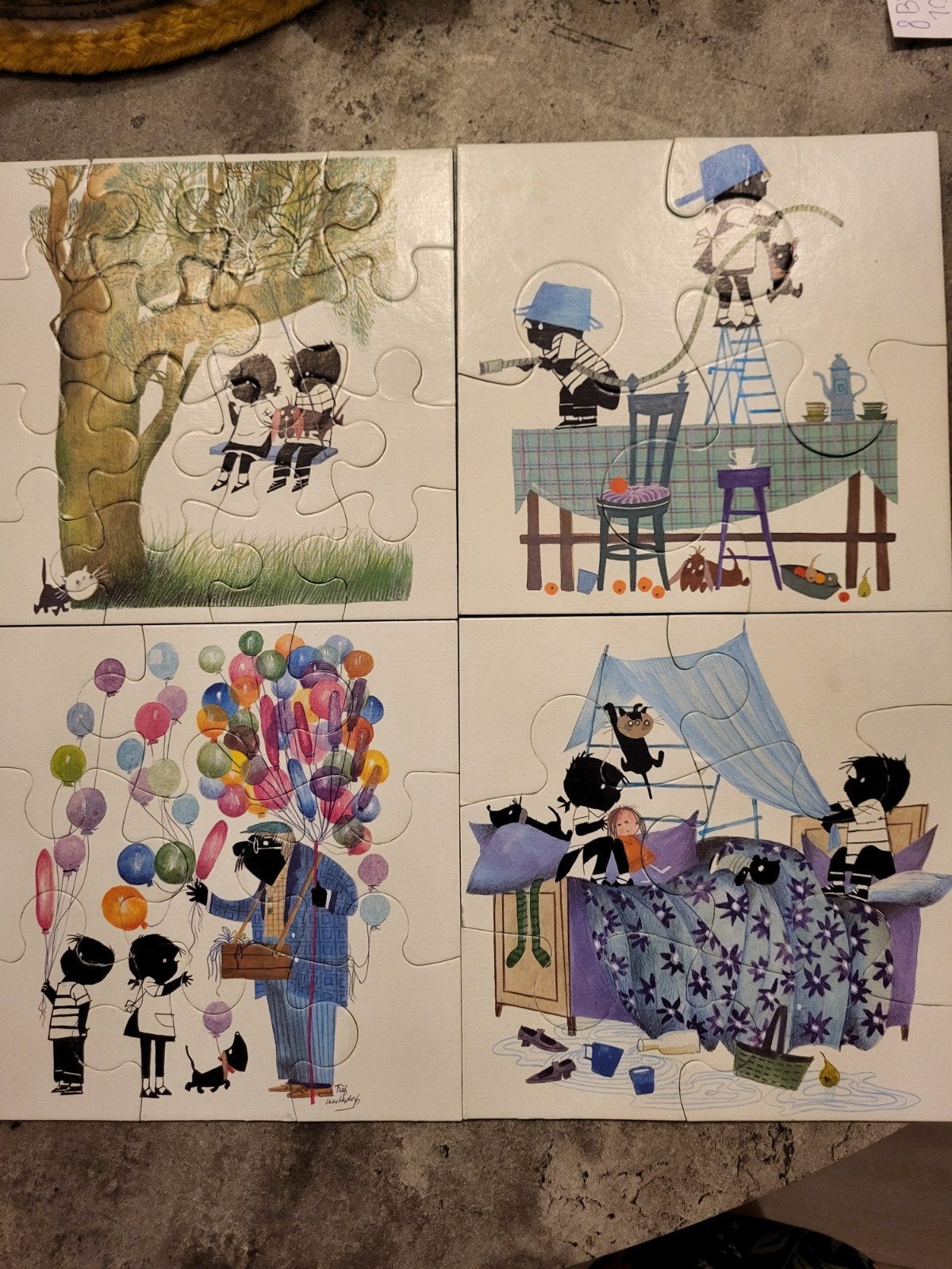 Jip & Janneke puzzels 4 in 1 (4-6-9-16 stukjes), Ophalen of Verzenden