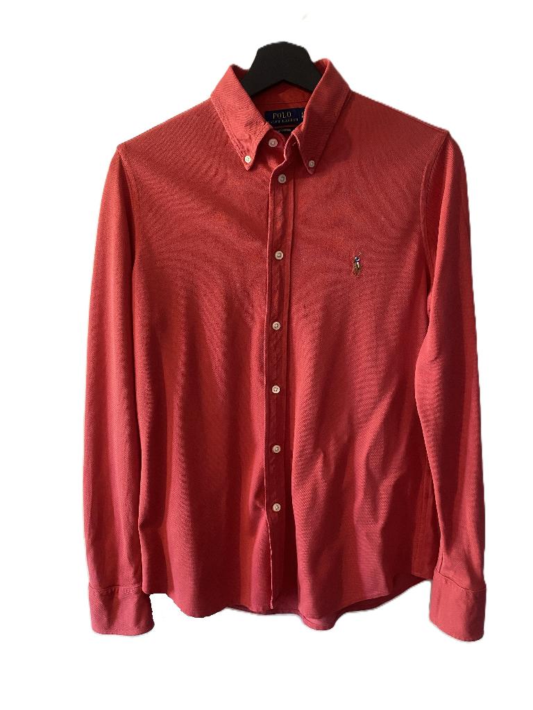 Polo Ralph Lauren Heren Blouse Knit Oxford L, Kleding | Heren, Ophalen of Verzenden, Polo Ralph Lauren, Halswijdte 41/42 (L), Gedragen