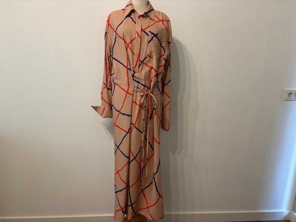 Nieuwe Essentiel Antwerp Jemma Waist Ties Maxi Jurk Mt 40, Maat 38/40 (M), Meerkleurig, Nieuw, Ophalen of Verzenden