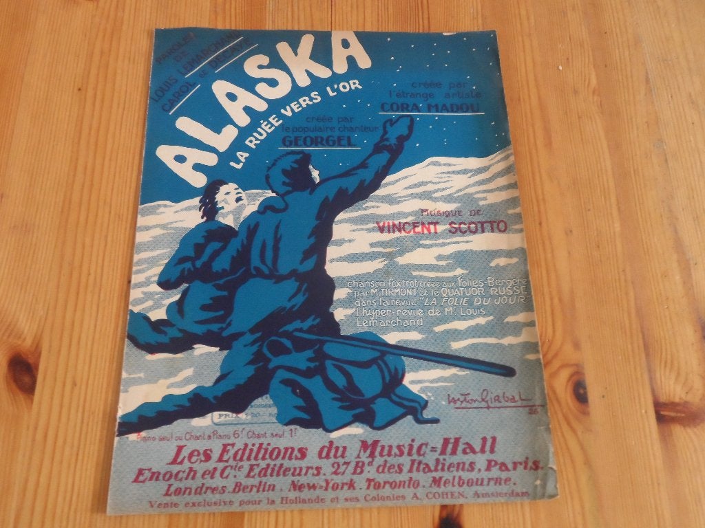 Alaska - scotto / lemarchand, Muziek en Instrumenten, Bladmuziek, Piano, Gebruikt, Ophalen of Verzenden, Artiest of Componist