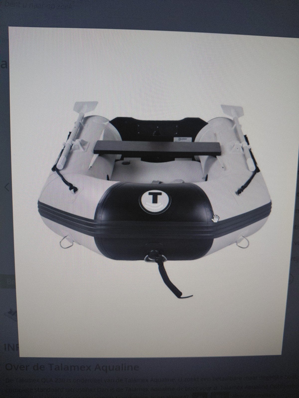 Talamex Aqualine 240 rubberboot met airdeck. Zgan, Ophalen, Airdeck, Zo goed als nieuw, Peddels