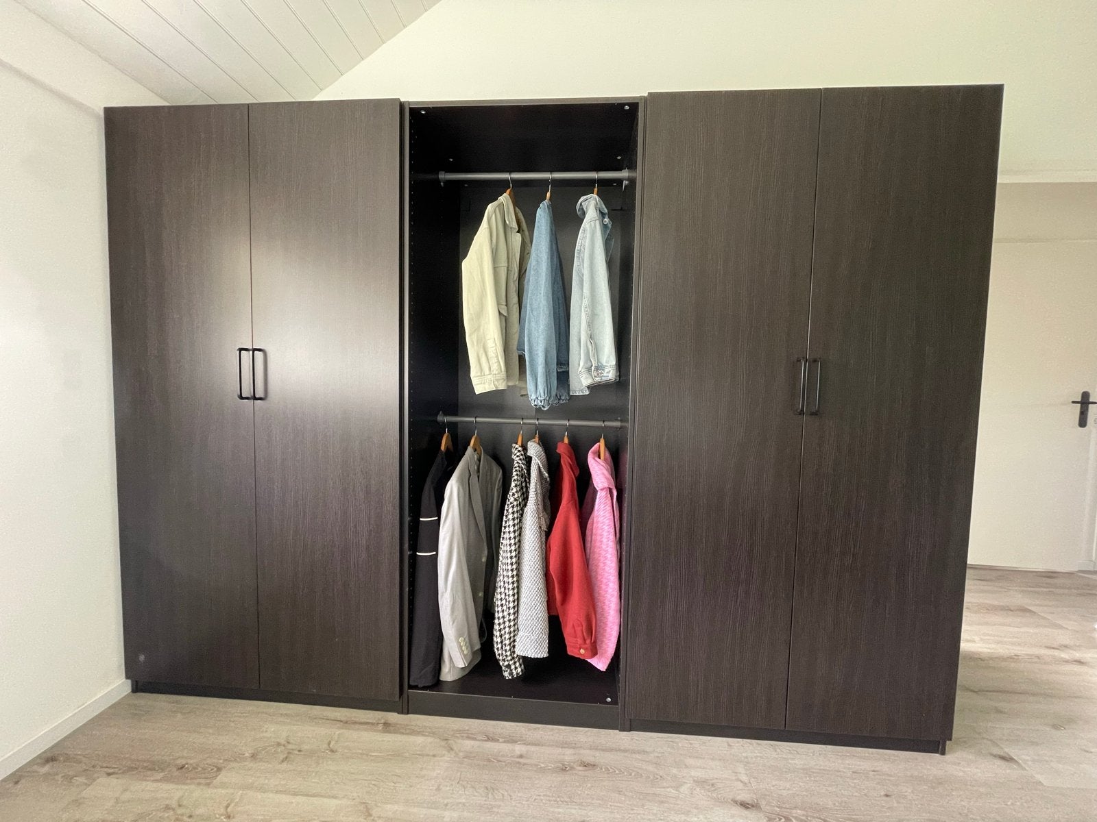 IKEA Pax Kledingkast donkerbruin, Huis en Inrichting, Ophalen, 200 cm of meer, Zo goed als nieuw, 200 cm of meer