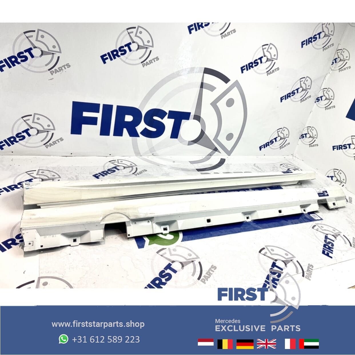 W177 AMG zijskirt sideskirt Mercedes AKlasse 2020 wit links, Gebruikt, -, Ophalen of Verzenden, Bumper