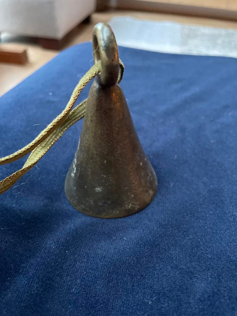Kleine koperen huisbel, Antiek en Kunst, Ophalen of Verzenden, Koper